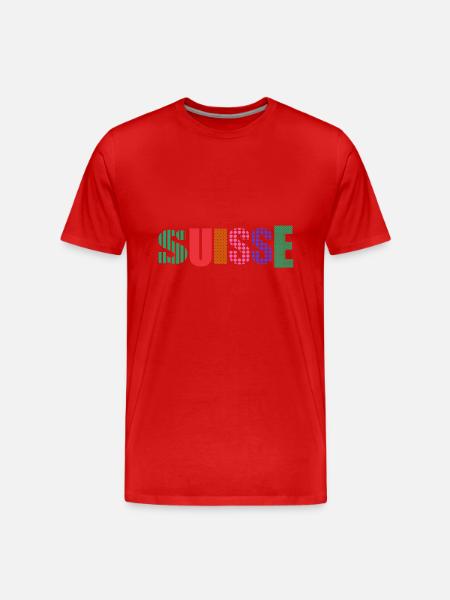 SUISSE - T-shirt bio Premium Homme - rouge