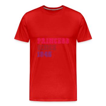 1945 Birthday Princess - Men's Premium Organic T-Shirt - red - Front - Damien (186cm)