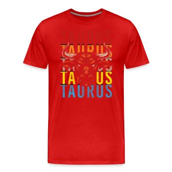 Sternzeichen Konstellation Geburtsmonat - Männer Premium Bio T-Shirt - Rot - Vorne - Damien (186cm)
