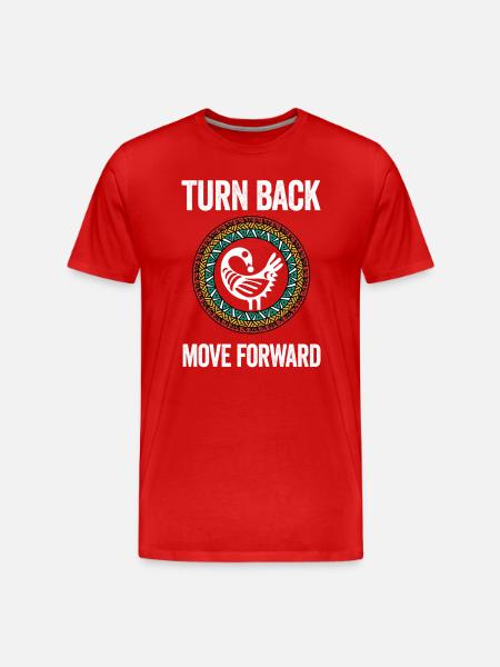 Symbole Sankofa Adinkra Ghana Noir - T-shirt bio Premium Homme - rouge