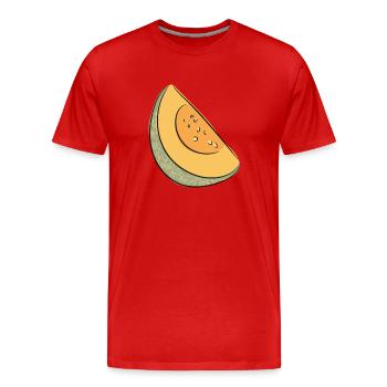 Watermelon Summer Melon Watermelon - Men's Premium Organic T-Shirt - red - Front - Damien (186cm)