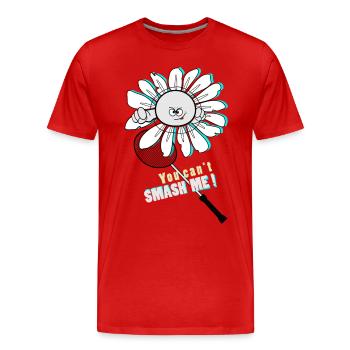 You can't smash me! - T-shirt bio Premium Homme - rouge - Devant - Damien (186cm)