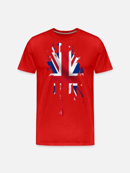 union jack - Men's Premium Organic T-Shirt - red