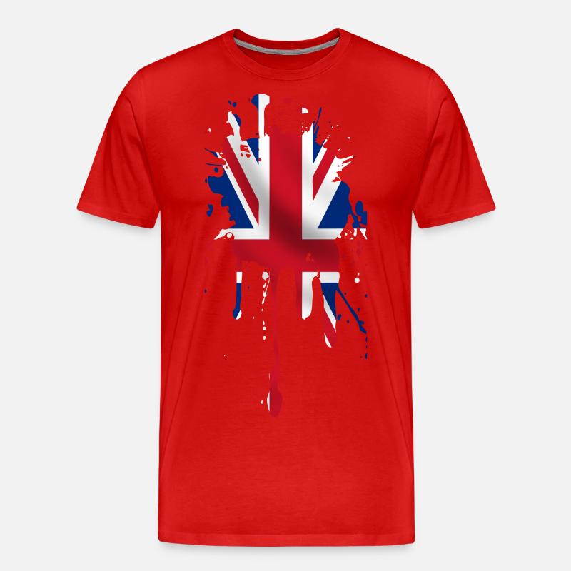 union jack - Männer Premium Bio T-Shirt - Rot