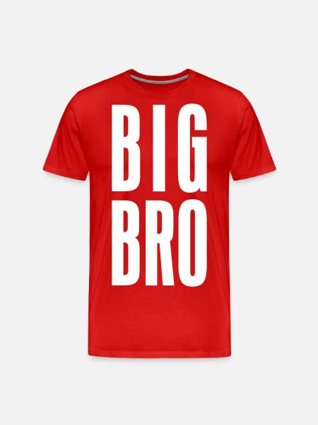 BIG BRO - Männer Premium Bio T-Shirt - Rot