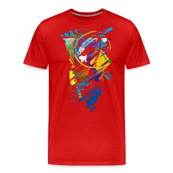 Art - T-shirt bio Premium Homme - rouge - Devant - Damien (186cm)