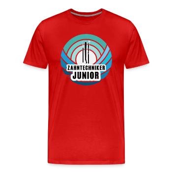 Zahntechniker Sohn Kind Junge Junior Zahntechnik - Männer Premium Bio T-Shirt - Rot - Vorne - Damien (186cm)
