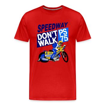 Speedway - Men's Premium Organic T-Shirt - red - Front - Damien (186cm)