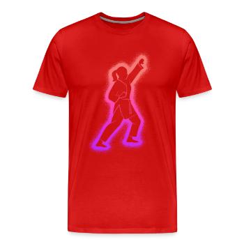 Taekwondo Arts Martiaux Enfants Femmes Filles Karaté - T-shirt bio Premium Homme - rouge - Devant - Damien (186cm)