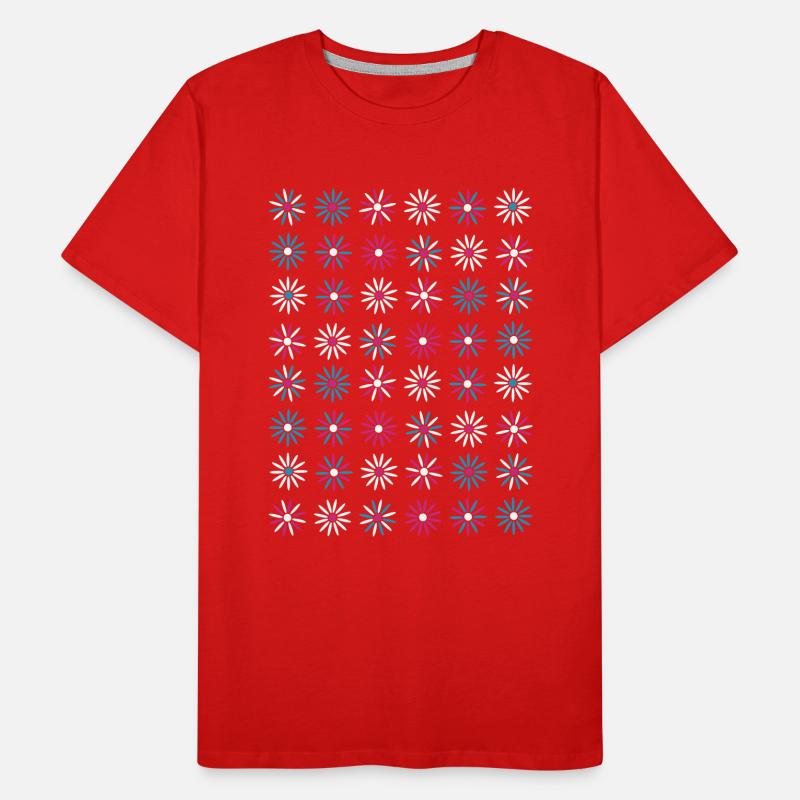 flowers 3col vers2 Männer Premium Bio T-Shirt