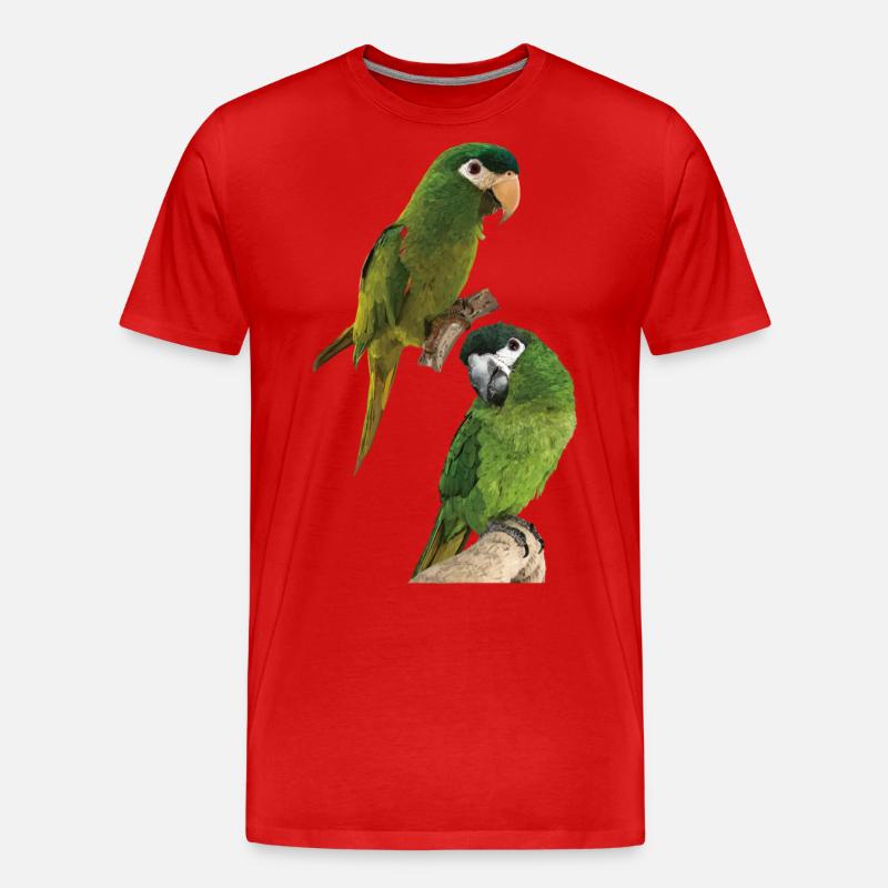 Der edle Ara - Männer Premium Bio T-Shirt - Rot