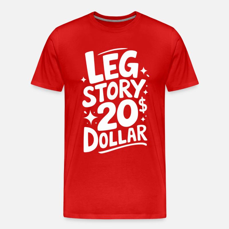 Invalidité due à l’amputation - T-shirt bio Premium Homme - rouge