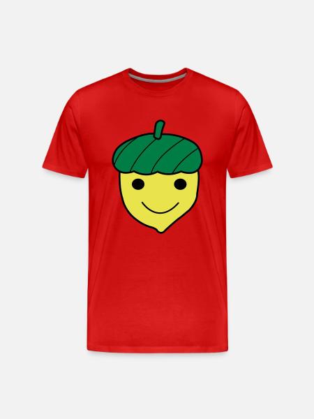 Blije Eikel - Männer Premium Bio T-Shirt - Rot