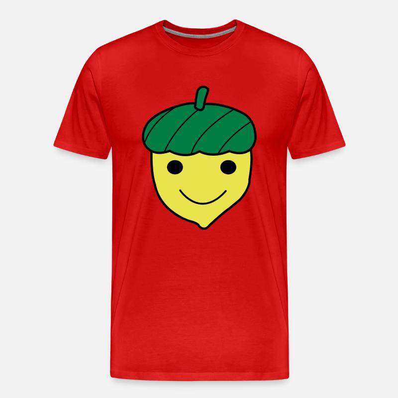 Blije Eikel - Männer Premium Bio T-Shirt - Rot