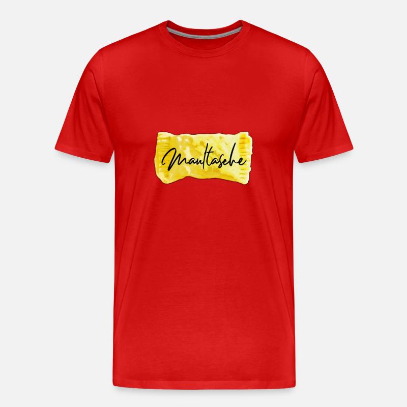 Maultasche | - Männer Premium Bio T-Shirt - Rot