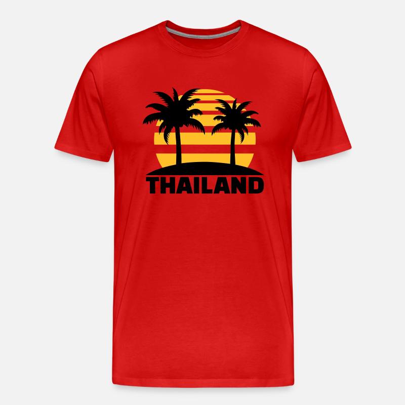Thailand - Männer Premium Bio T-Shirt - Rot