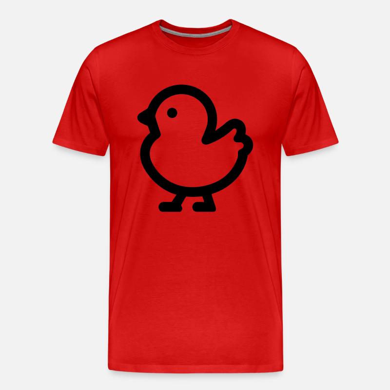 Küken - Männer Premium Bio T-Shirt - Rot