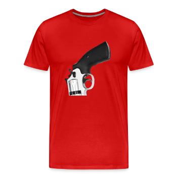THQ Wumme - Männer Premium Bio T-Shirt - Rot - Vorne - Damien (186cm)