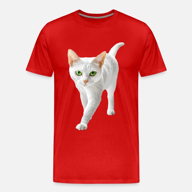 Japanischer Bobtail - Männer Premium Bio T-Shirt - Rot