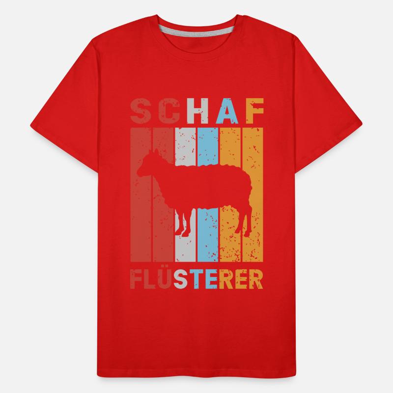 Schaf Flüsterer Schafe Schafbock Lamm Schäfer Männer Premium Bio T-Shirt