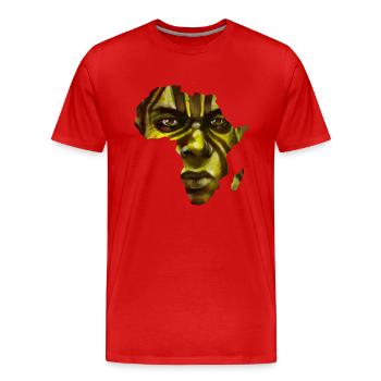 africa - Men's Premium Organic T-Shirt - red - Front - Damien (186cm)