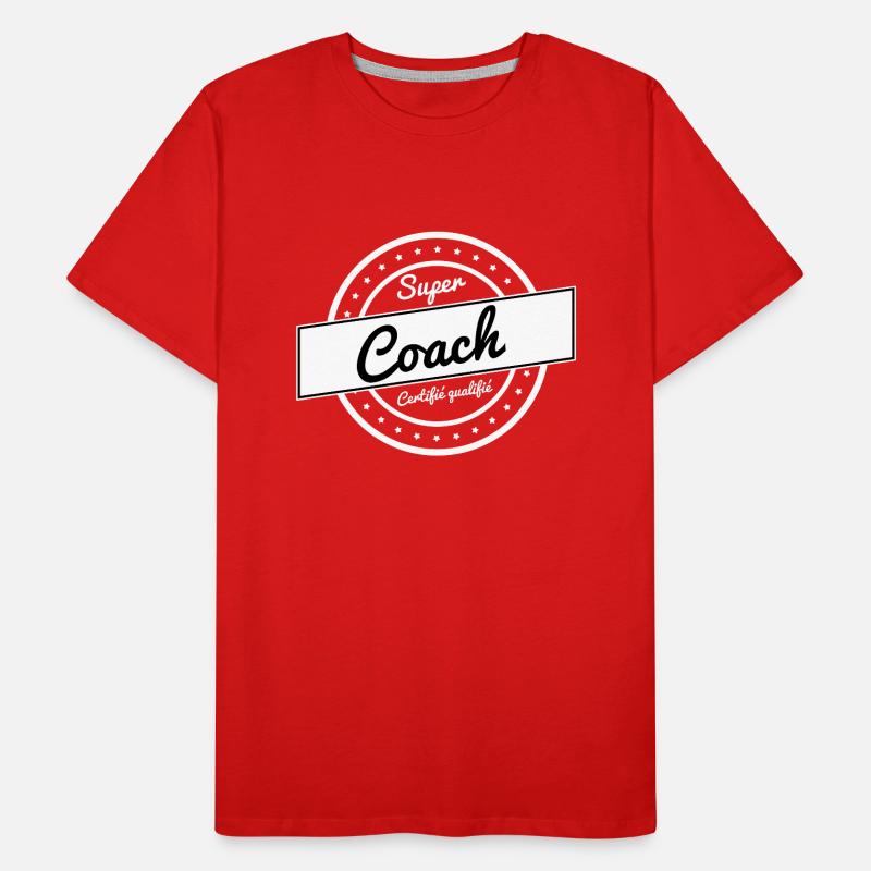 Super coach - blanc T-shirt bio Premium Homme