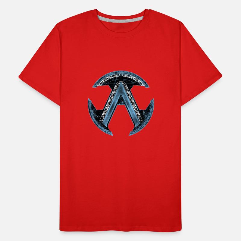 Keltisches Sparta Lambda Blaues Eis Männer Premium Bio T-Shirt