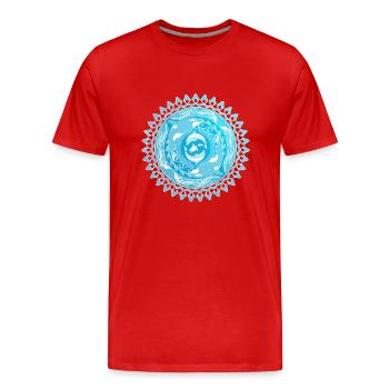 Orca Delfin Schildkröte - Männer Premium Bio T-Shirt - Rot - Vorne - Damien (186cm)