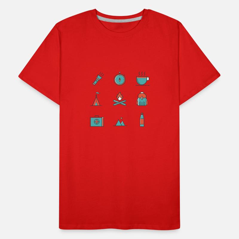 Wanderlust Männer Premium Bio T-Shirt