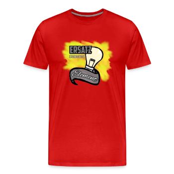 Je suis en état d’éd. Idée, connaissance - T-shirt bio Premium Homme - rouge - Devant - Damien (186cm)