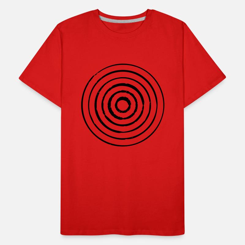 Vintage Vector Circles Men's Premium Organic T-Shirt