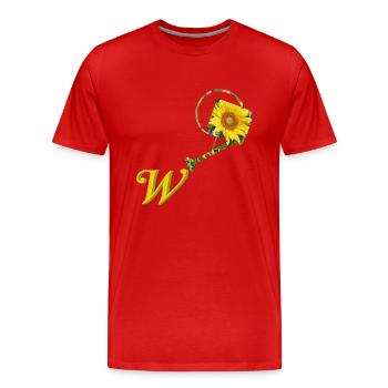 giesskanne w - Männer Premium Bio T-Shirt - Rot - Vorne - Damien (186cm)