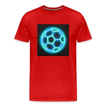 Football - T-shirt bio Premium Homme - rouge - Devant - Damien (186cm)