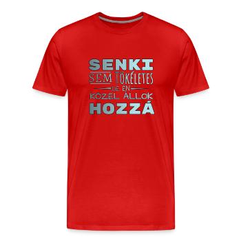 Self love - Men's Premium Organic T-Shirt - red - Front - Damien (186cm)