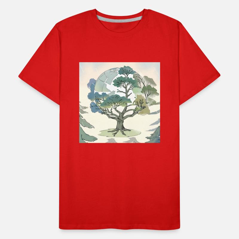 Terre Mère : L’Arbre de l’Éternité T-shirt bio Premium Homme