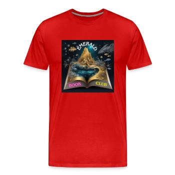 Golden Soar Mountain Edition - Men's Premium Organic T-Shirt - red - Front - Damien (186cm)