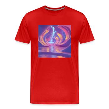 Designs fantastiques - T-shirt bio Premium Homme - rouge - Devant - Damien (186cm)