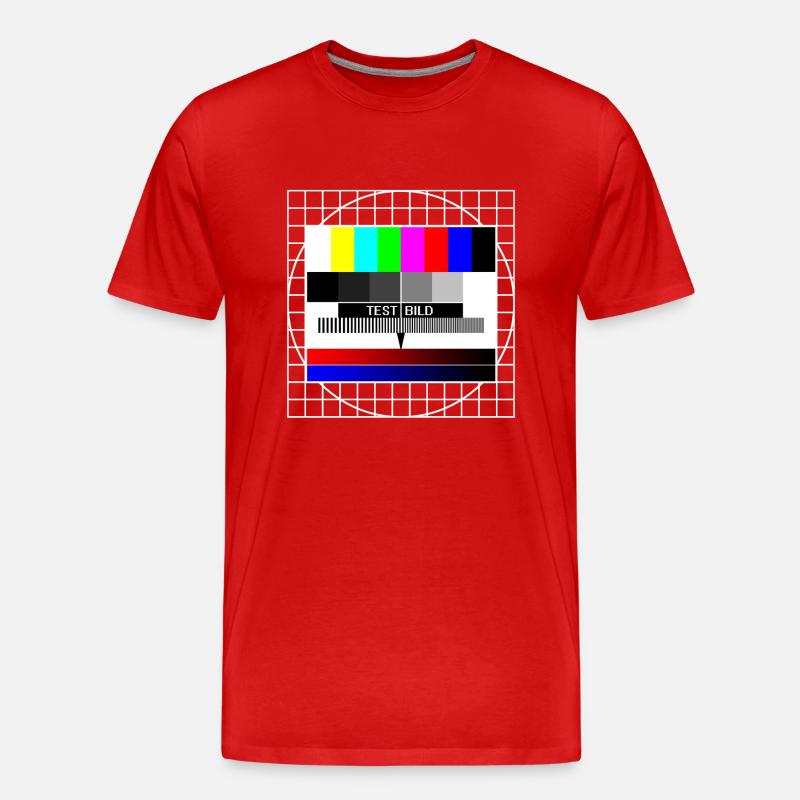 testbild - Männer Premium Bio T-Shirt - Rot