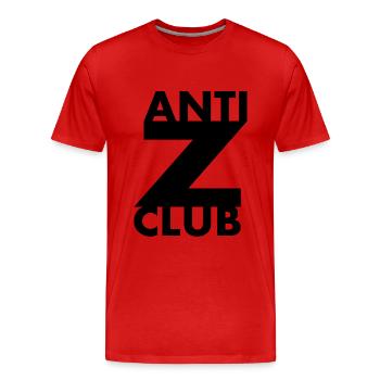 Anti z club - Männer Premium Bio T-Shirt - Rot - Vorne - Damien (186cm)