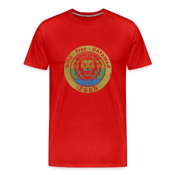 20. Geburtstag Wild, free & untamed since 08/2005 - Men's Premium Organic T-Shirt - red - Front - Damien (186cm)