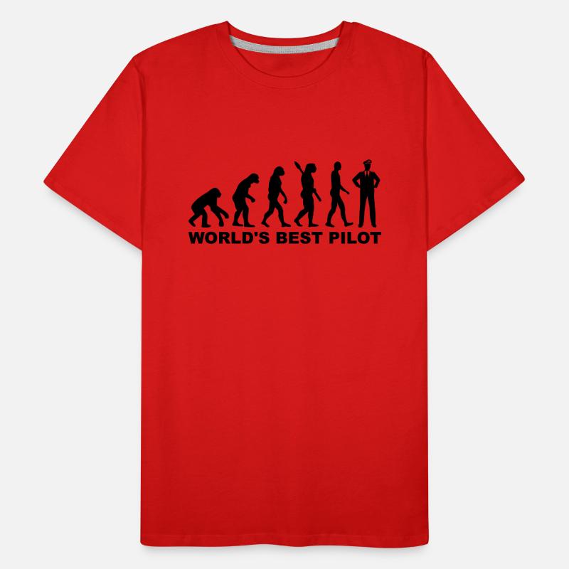 Pilot Männer Premium Bio T-Shirt