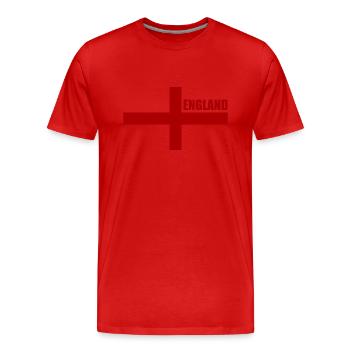 angleterre - T-shirt bio Premium Homme - rouge - Devant - Damien (186cm)