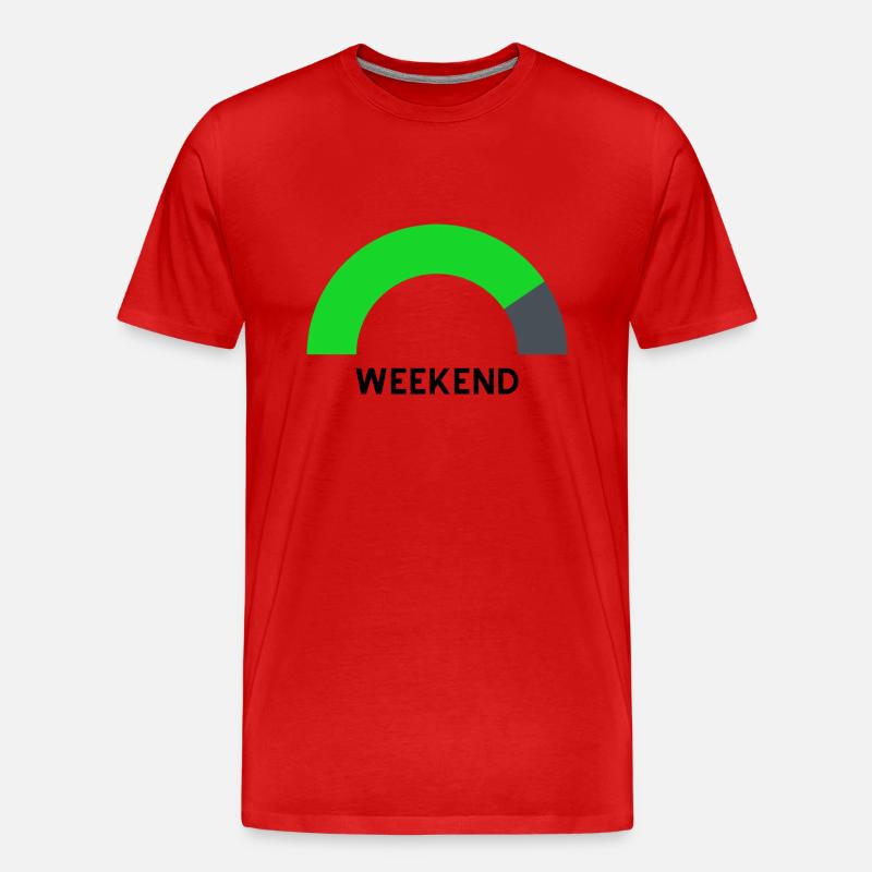 weekend loading - Männer Premium Bio T-Shirt - Rot