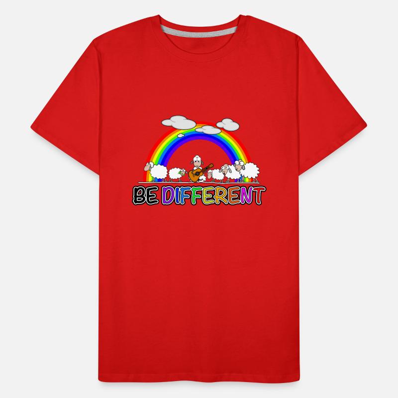 Moutons - soyez différents T-shirt bio Premium Homme