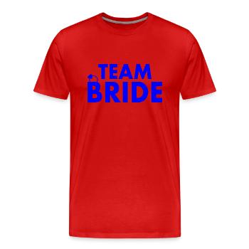Team bride - Männer Premium Bio T-Shirt - Rot - Vorne - Damien (186cm)
