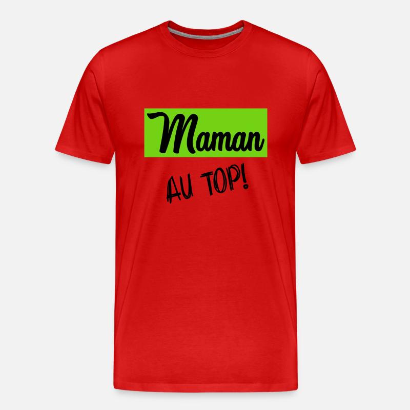 MAMA - Männer Premium Bio T-Shirt - Rot