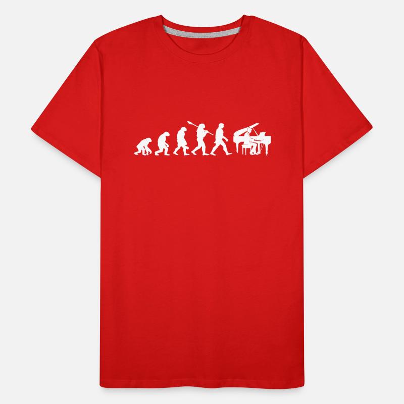 Evolution Pianist Men's Premium Organic T-Shirt