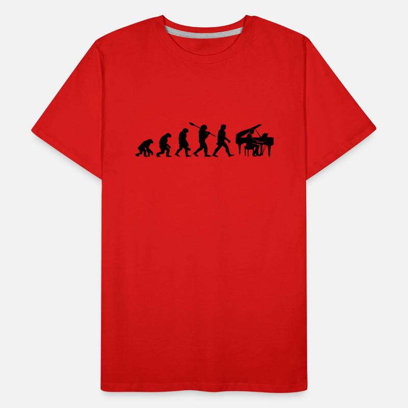 Evolution Pianist Men's Premium Organic T-Shirt