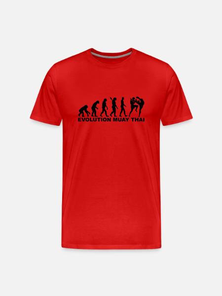 Evolution Muay Thai - Men's Premium Organic T-Shirt - red