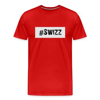 Swizz - Männer Premium Bio T-Shirt - Rot - Vorne - Damien (186cm)